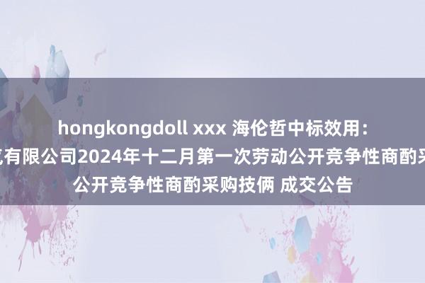 hongkongdoll xxx 海伦哲中标效用：菏泽天润电工电气有限公司2024年十二月第一次劳动公开竞争性商酌采购技俩 成交公告